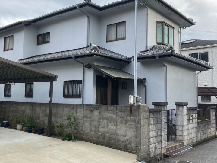 施工事例122 姫路市勝原区 外壁塗装・屋根漆喰・波板貼替・樋取替リフォーム